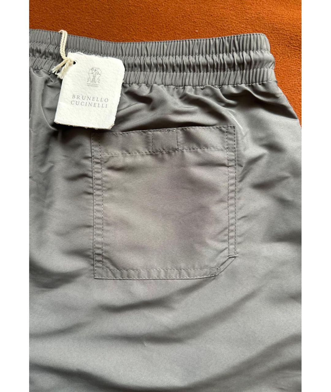 BRUNELLO CUCINELLI Серые шорты, фото 4