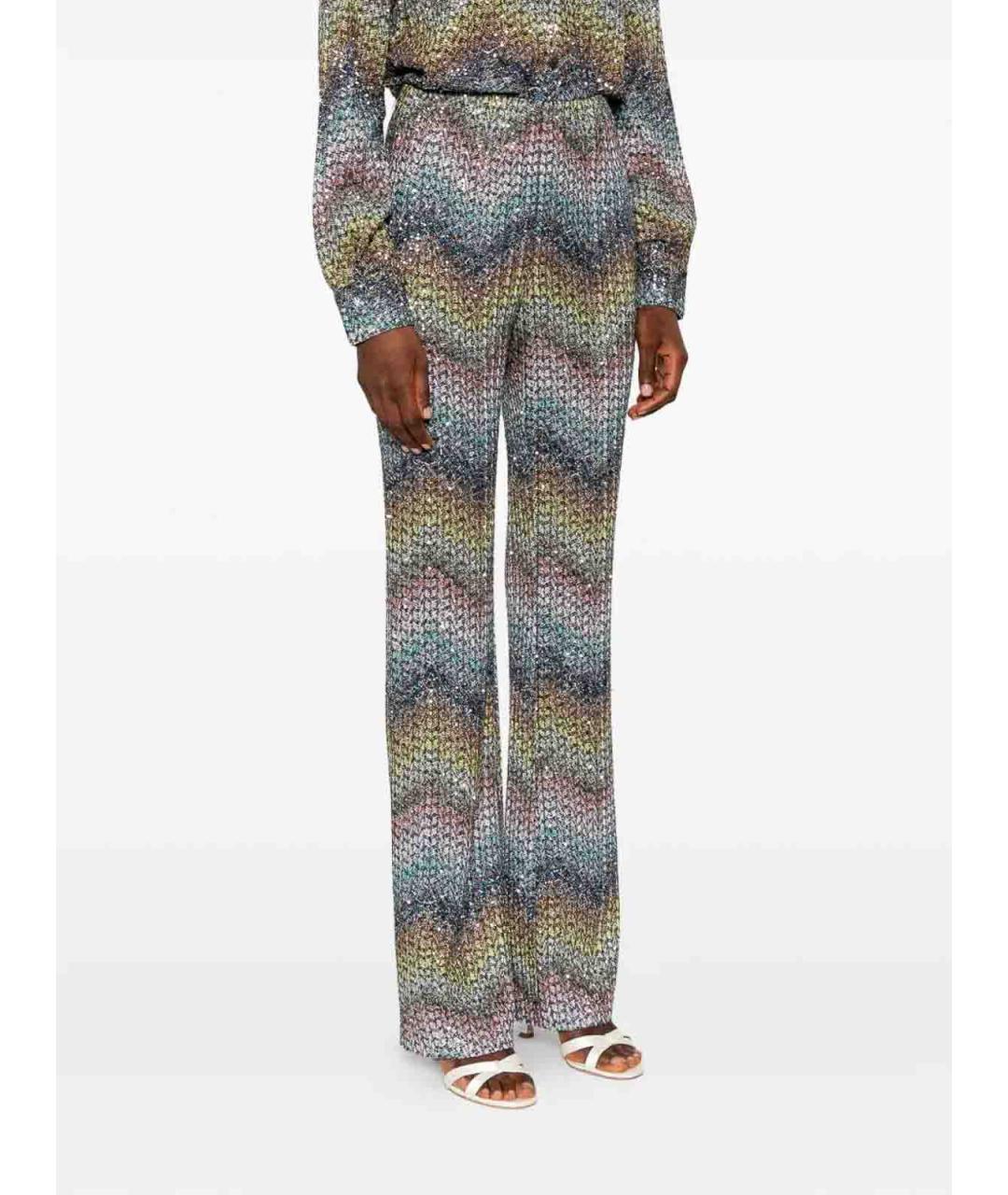 MISSONI Мульти вискозные прямые брюки, фото 5