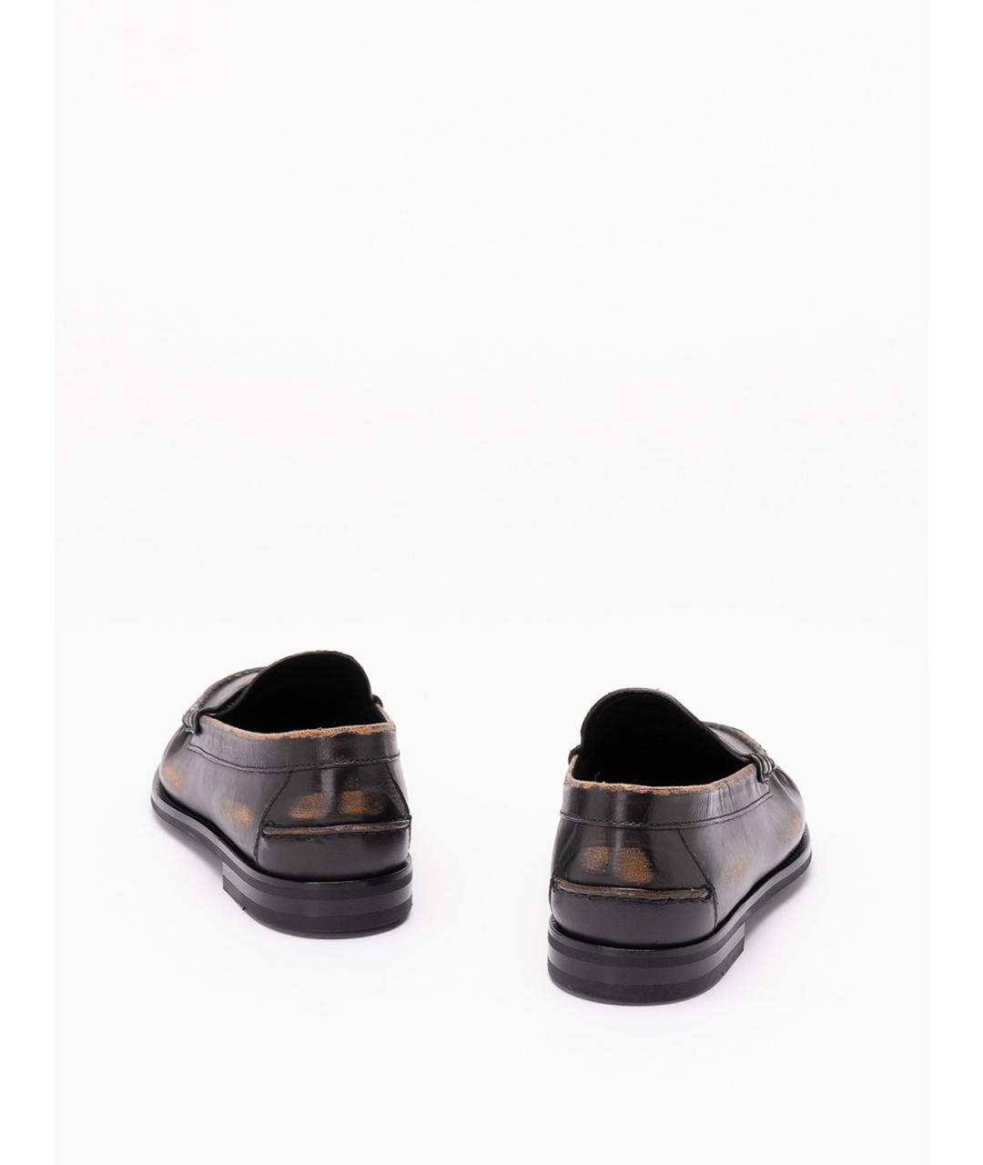 PRADA Коричневые кожаные лоферы, фото 3