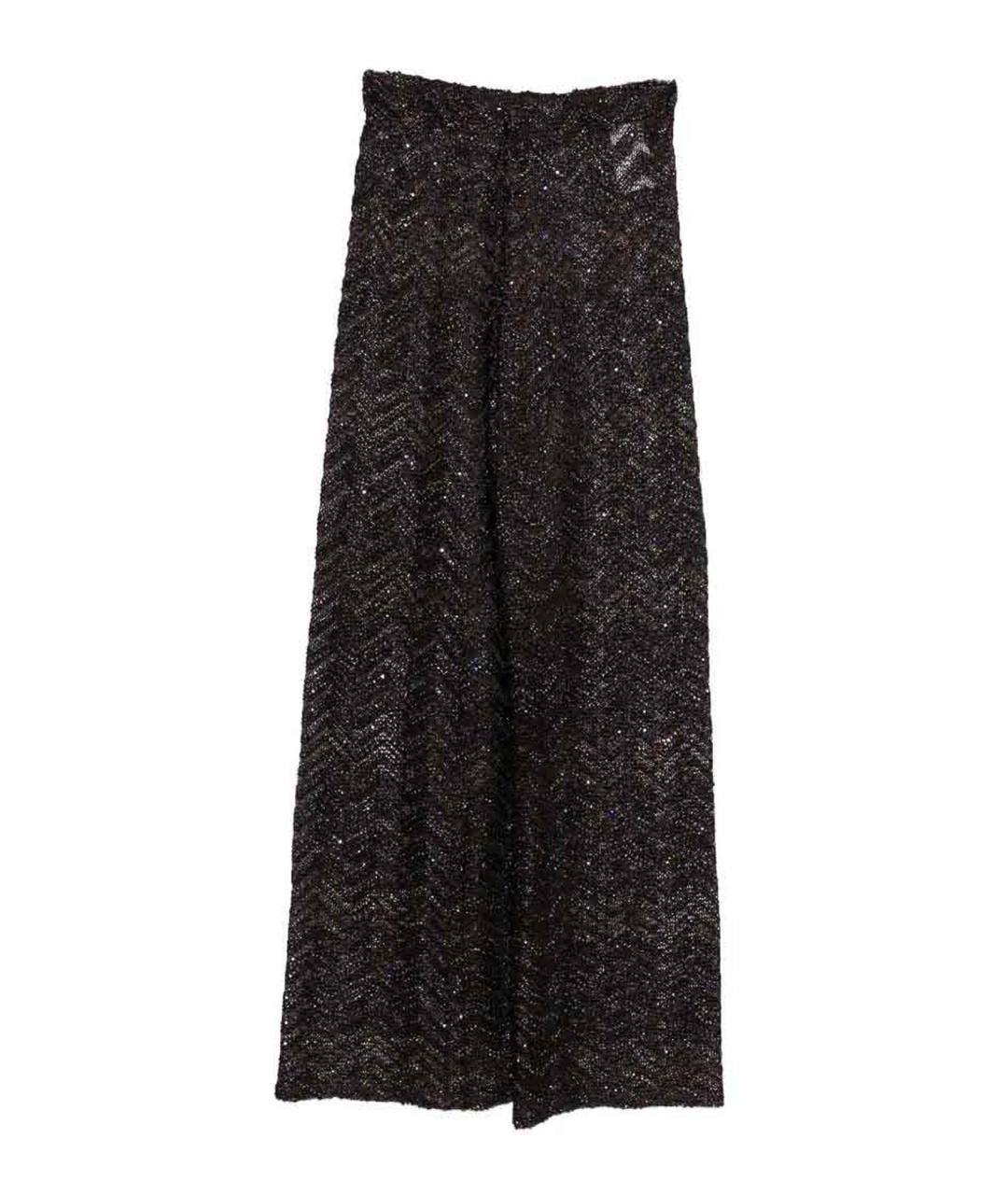 MISSONI Коричневые полиэстеровые брюки широкие, фото 1