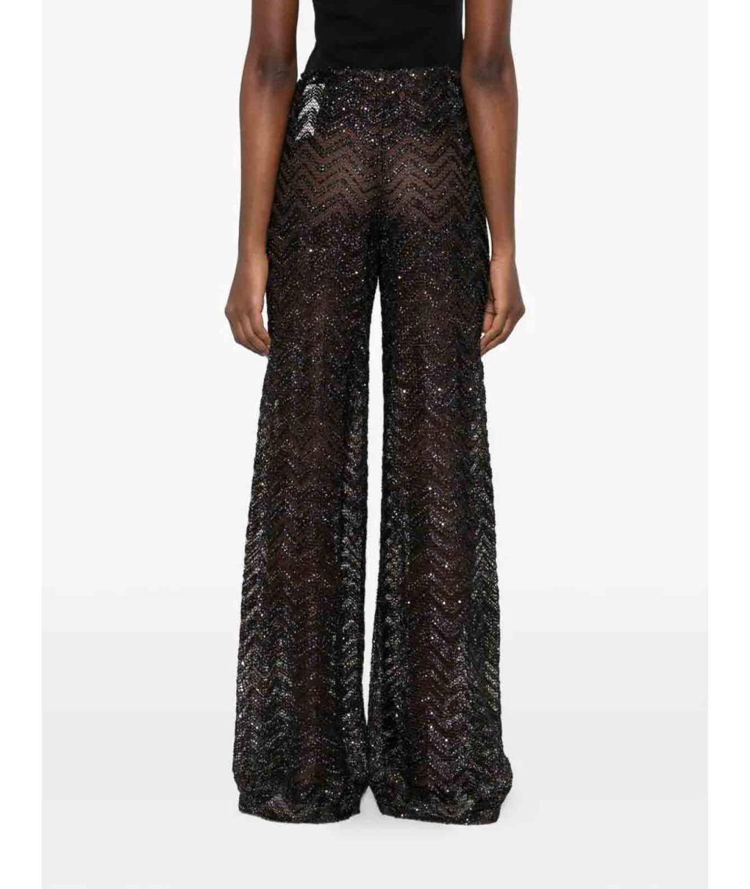 MISSONI Коричневые полиэстеровые брюки широкие, фото 3