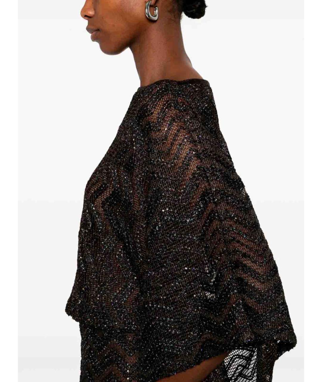 MISSONI Коричневый полиэстеровый джемпер / свитер, фото 4