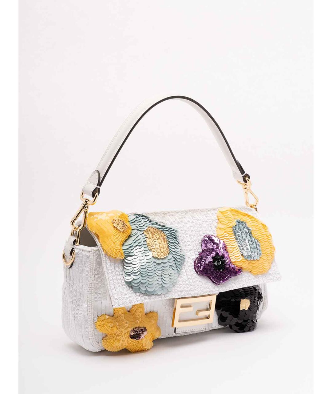 FENDI Белая сумка через плечо, фото 3