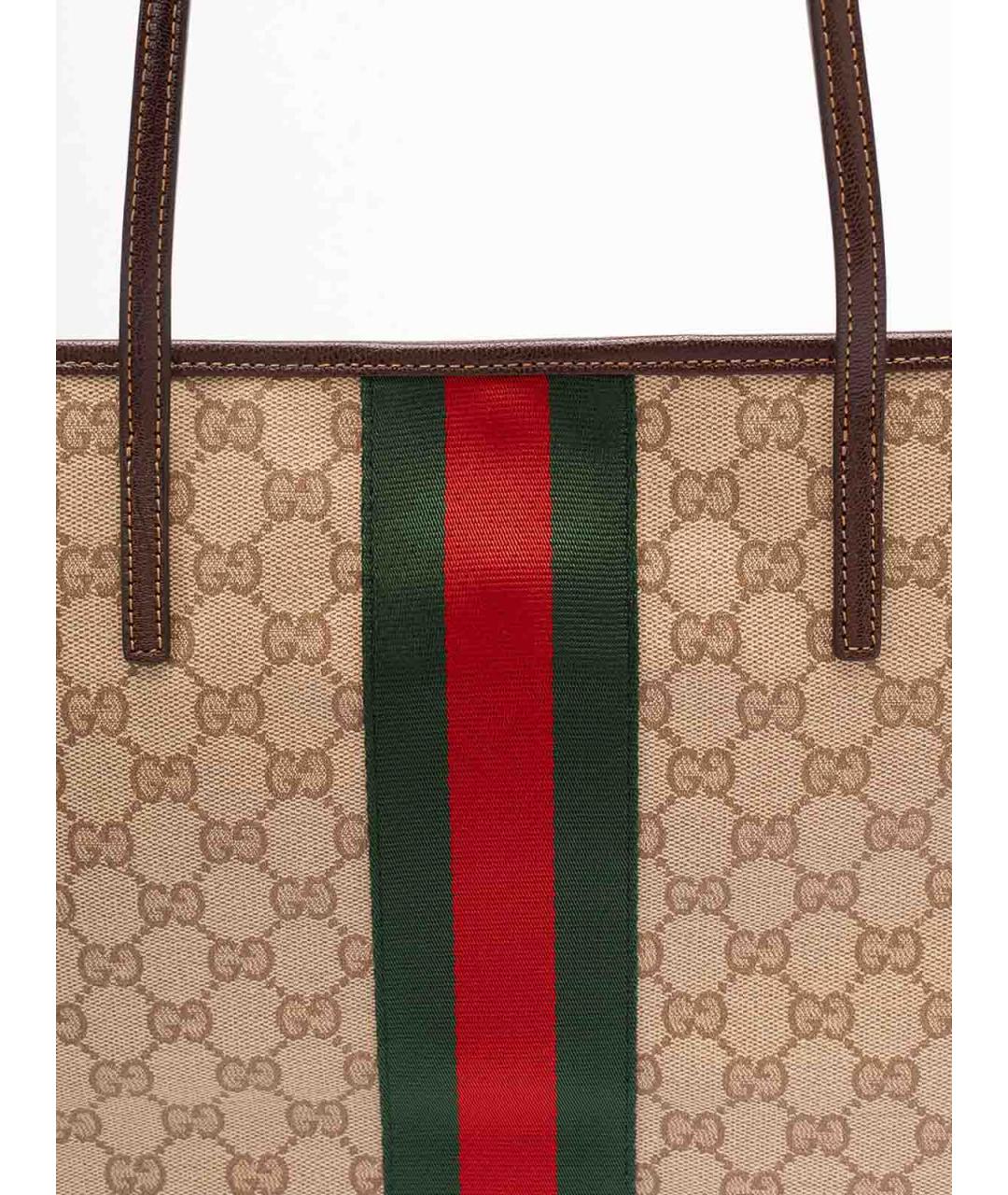 GUCCI Бежевая сумка тоут, фото 4