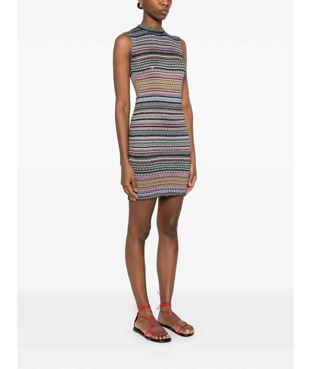 MISSONI Мульти полиамидовое повседневное платье, фото 3