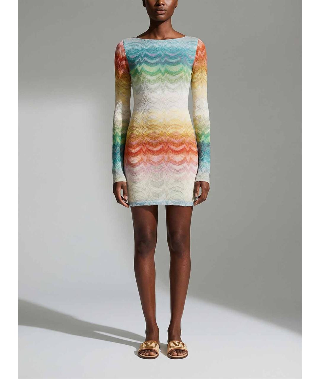 MISSONI Мульти вискозное повседневное платье, фото 3