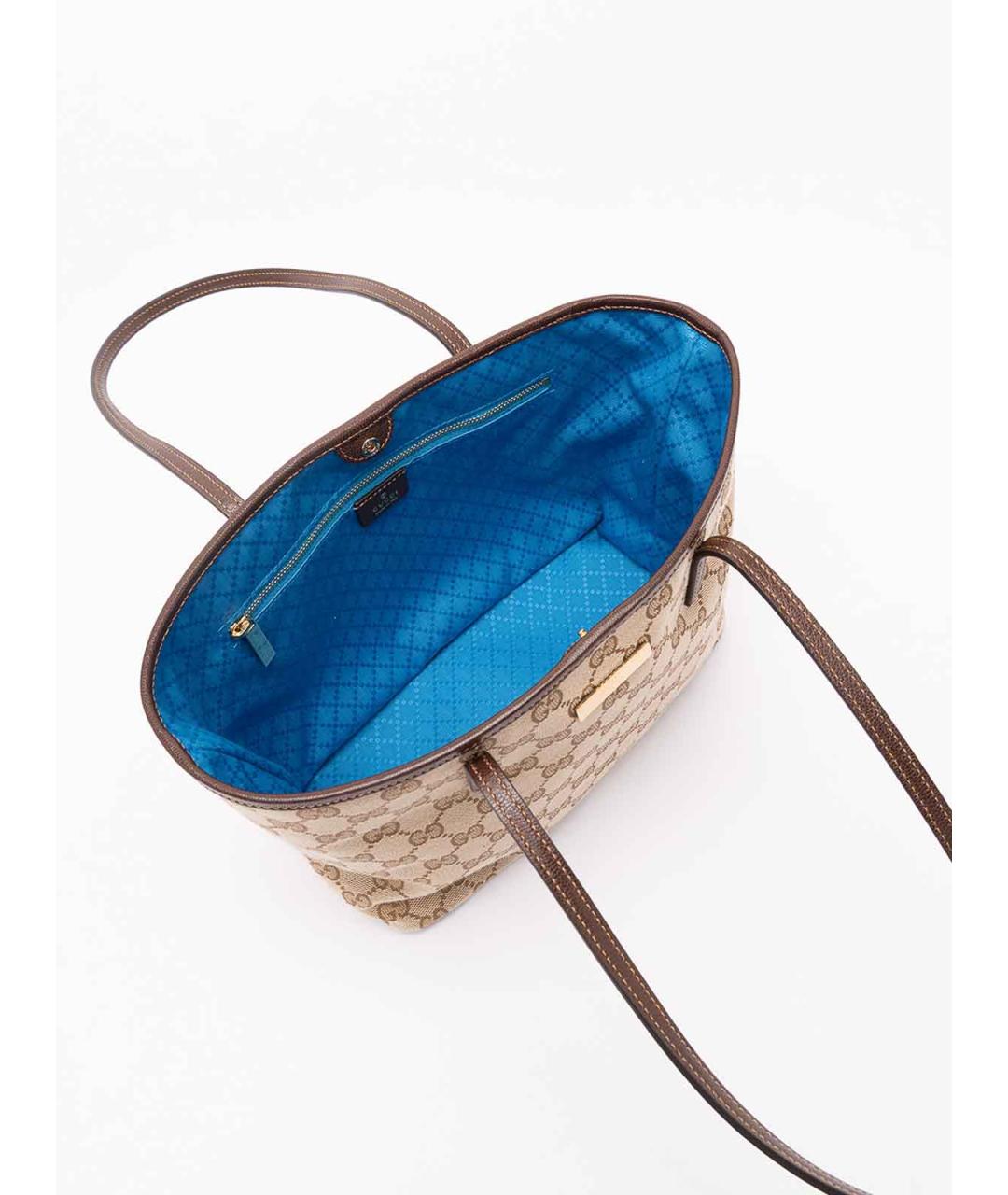 GUCCI Бежевая сумка тоут, фото 5