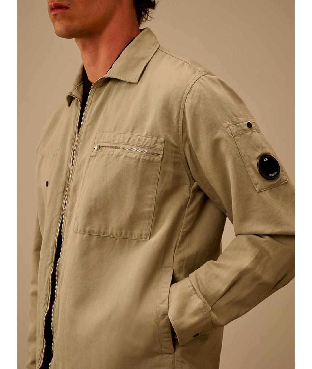 CP COMPANY Серая хлопковая куртка, фото 5