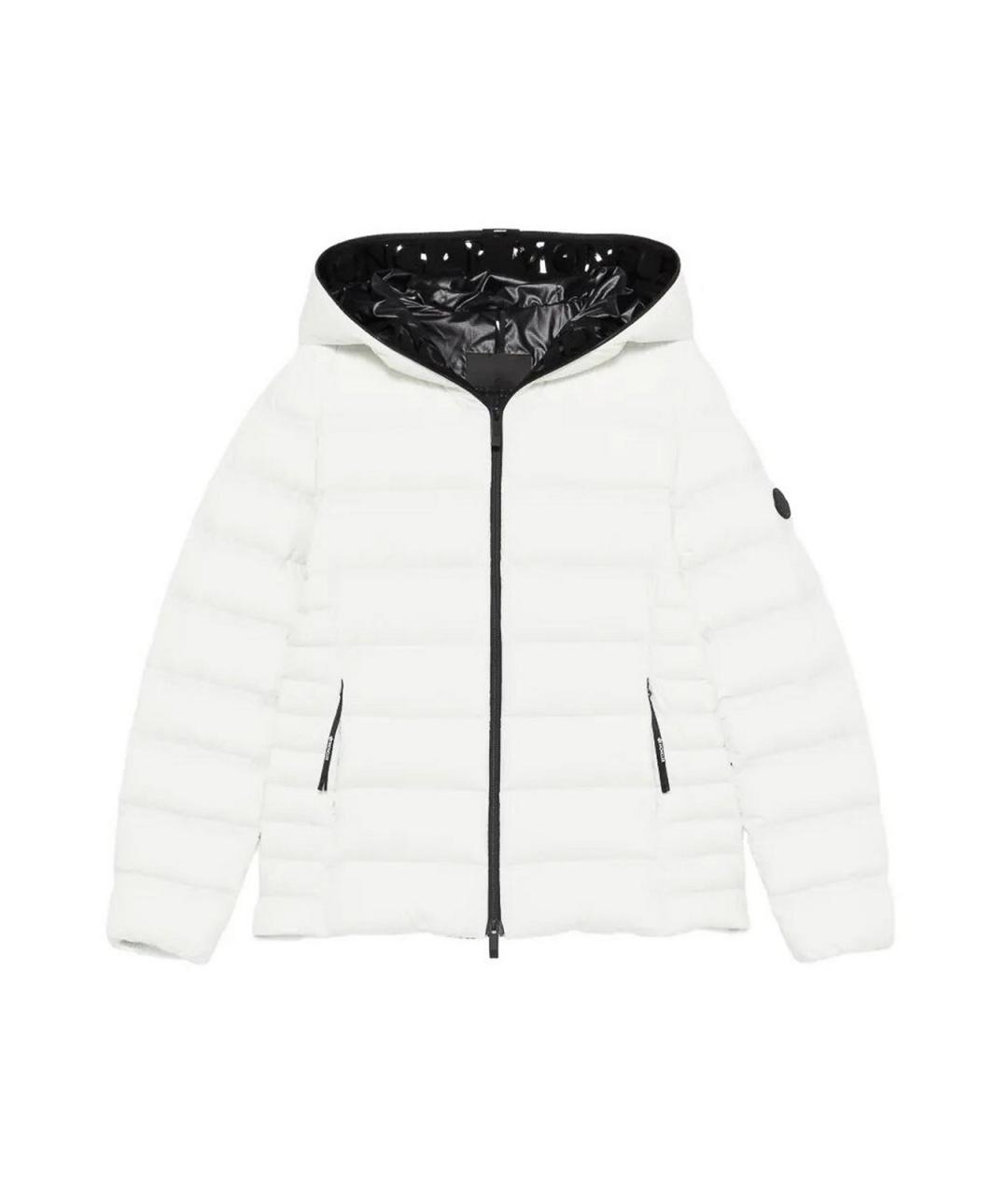 MONCLER Серый полиэстеровый пуховик, фото 1