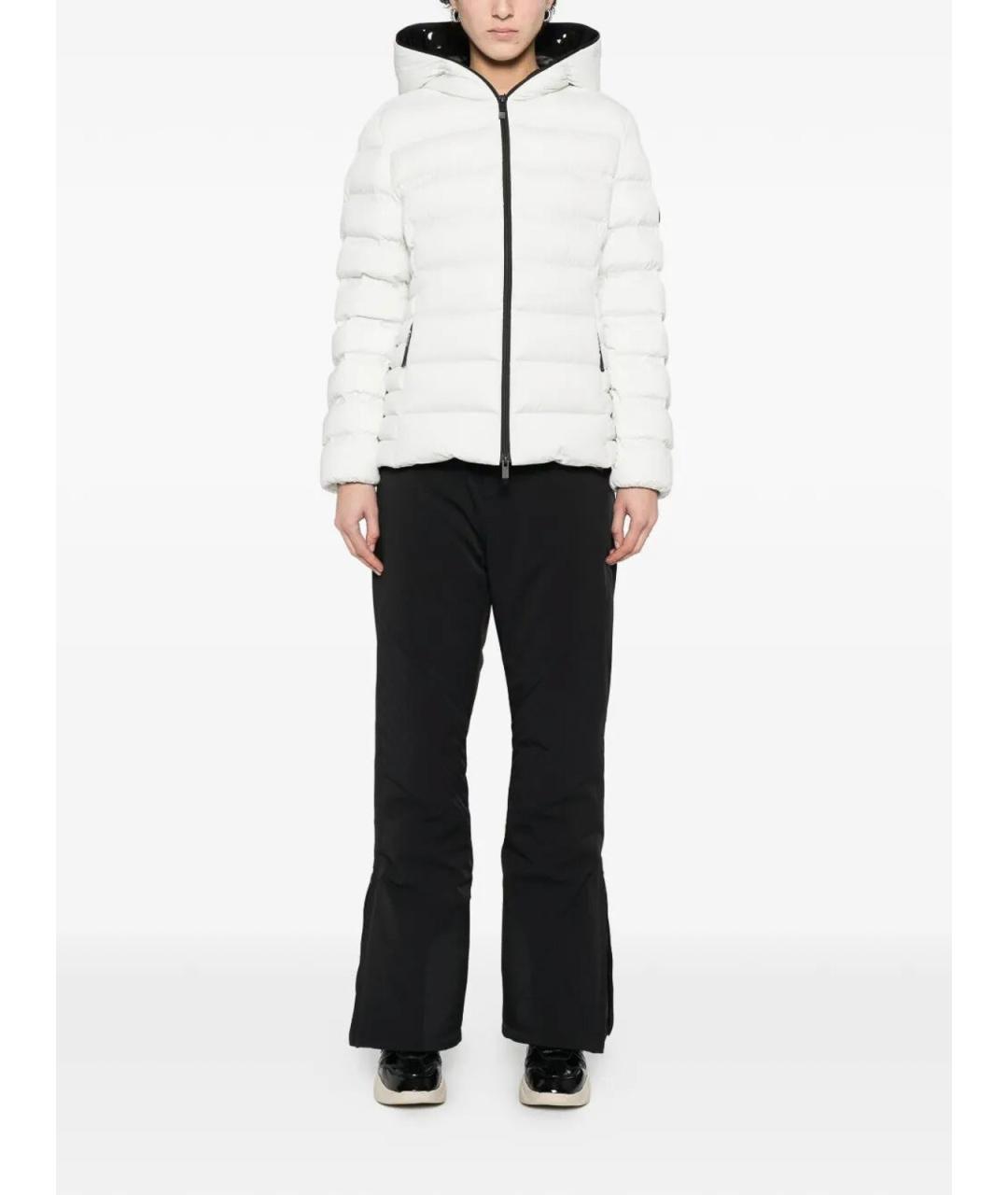 MONCLER Серый полиэстеровый пуховик, фото 2