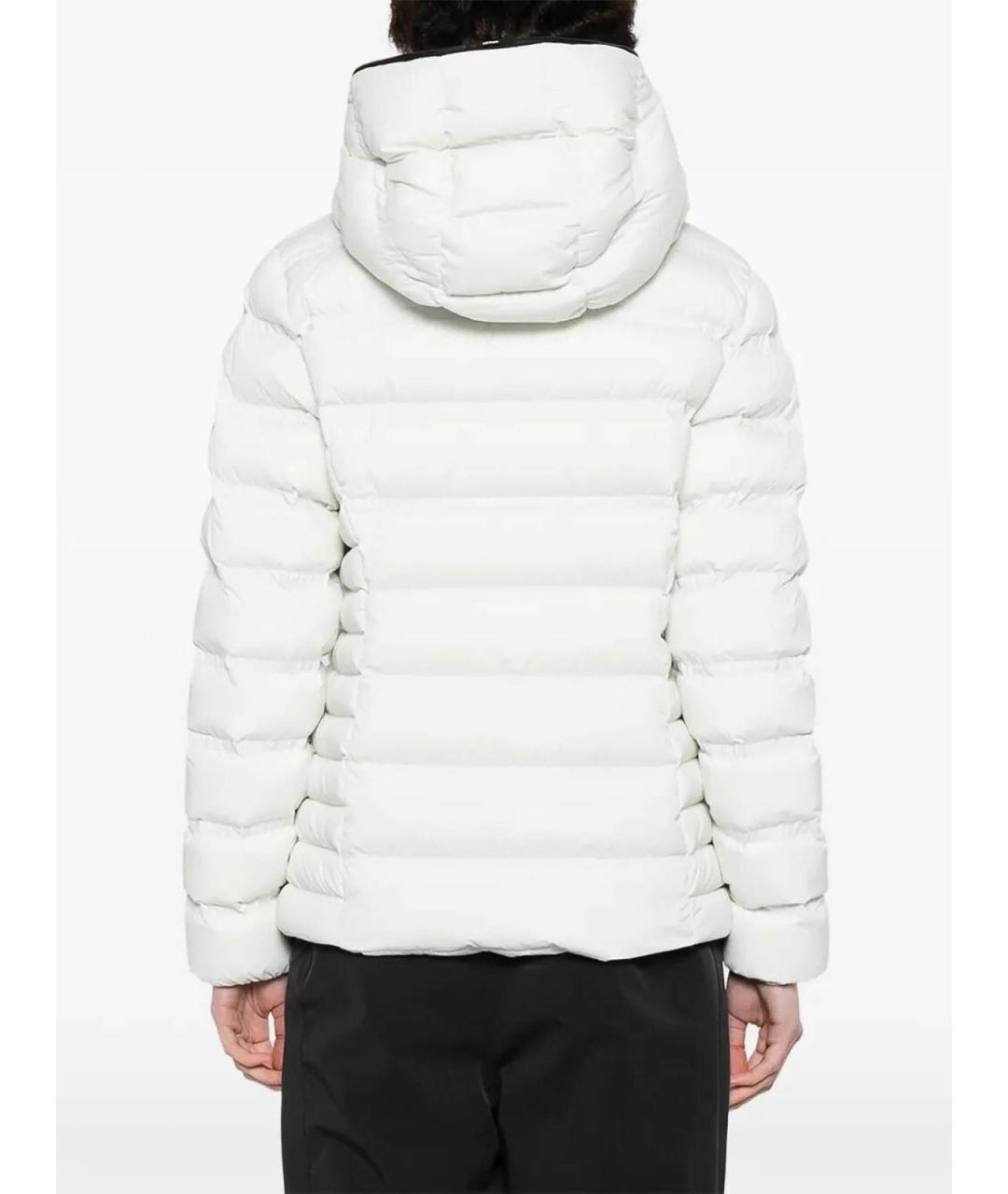 MONCLER Серый полиэстеровый пуховик, фото 5