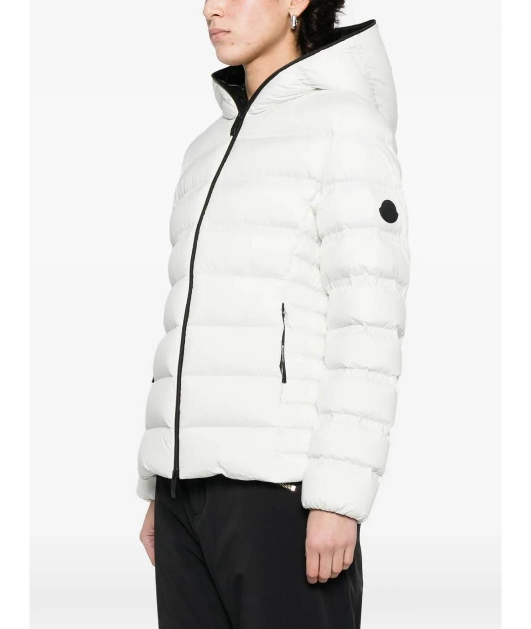 MONCLER Серый полиэстеровый пуховик, фото 3