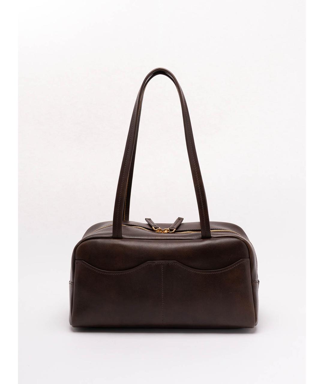 PRADA Коричневая кожаная сумка тоут, фото 2