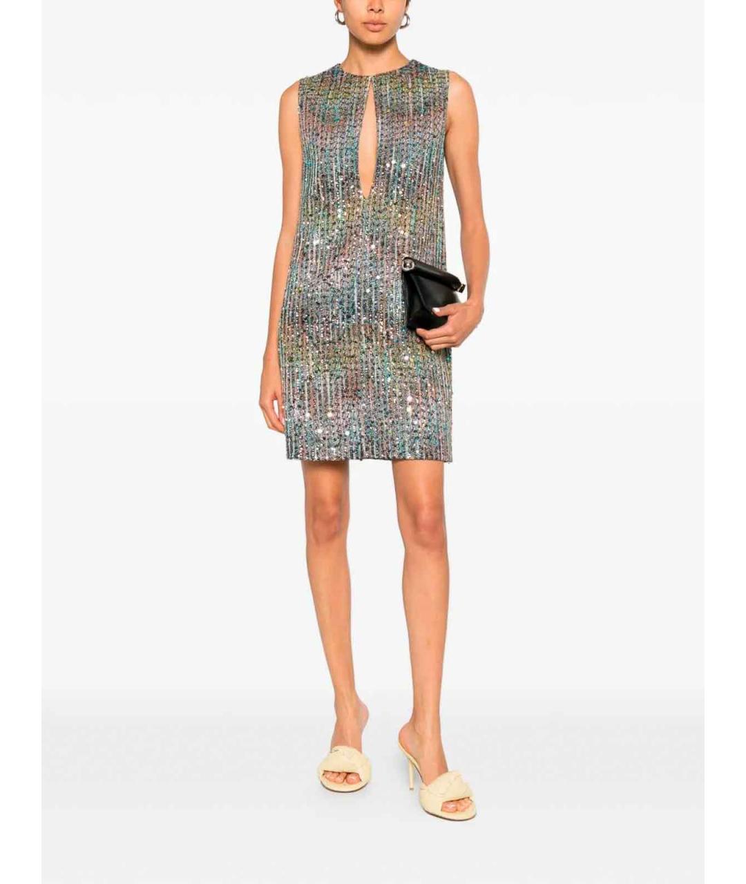 MISSONI Мульти полиэстеровое коктейльное платье, фото 2