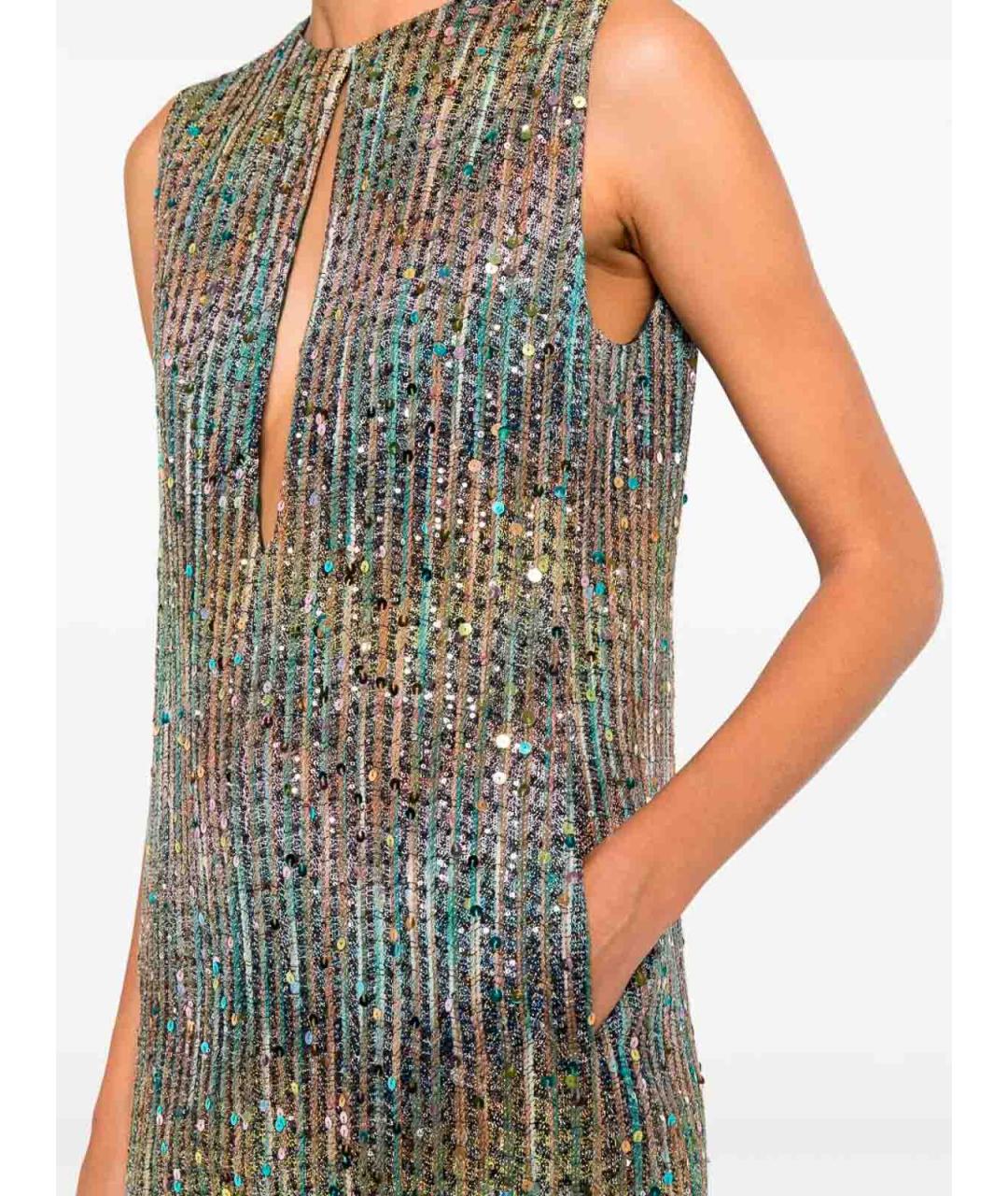 MISSONI Мульти полиэстеровое коктейльное платье, фото 3
