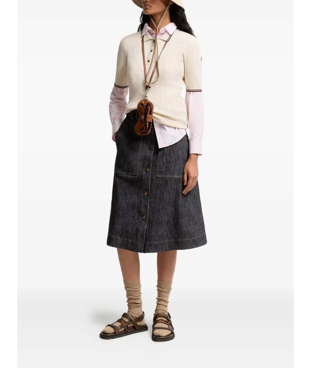 MONCLER Белая футболка, фото 2