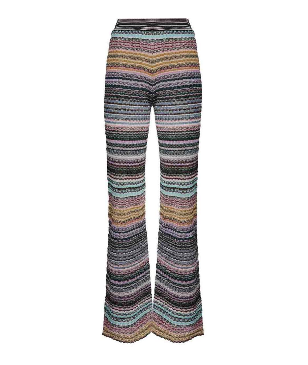 MISSONI Мульти полиамидовые прямые брюки, фото 1
