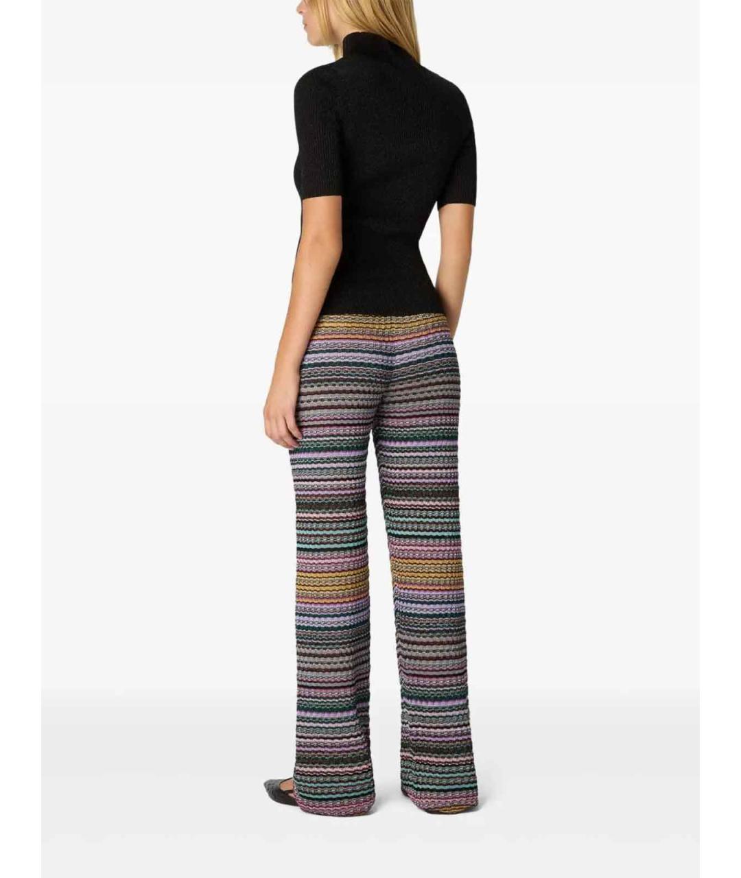 MISSONI Мульти полиамидовые прямые брюки, фото 4
