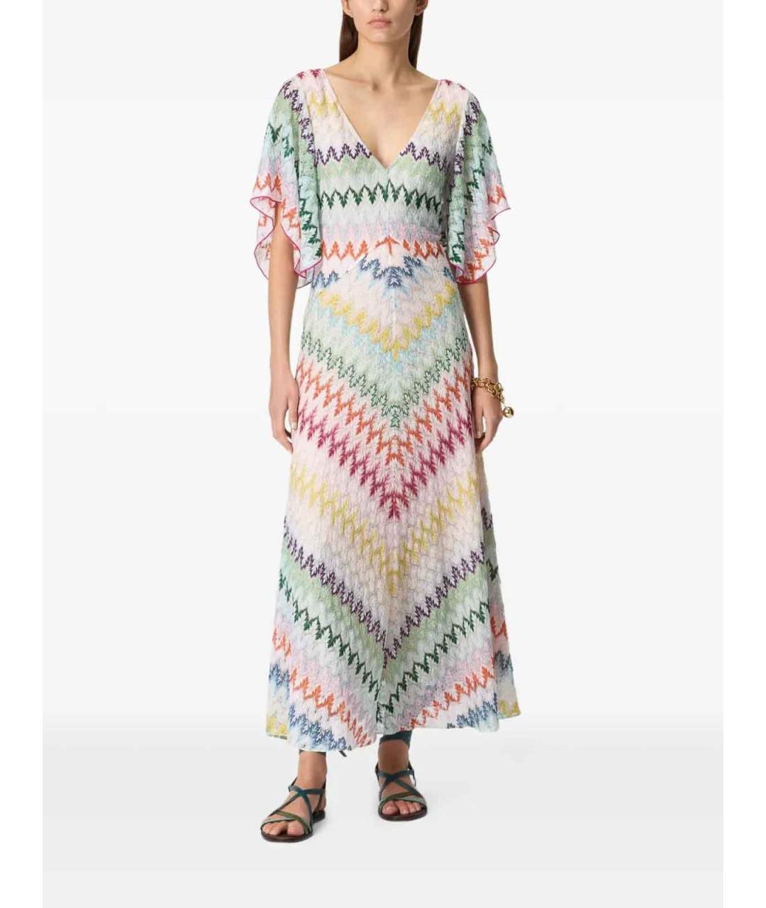 MISSONI Мульти вискозное повседневное платье, фото 2
