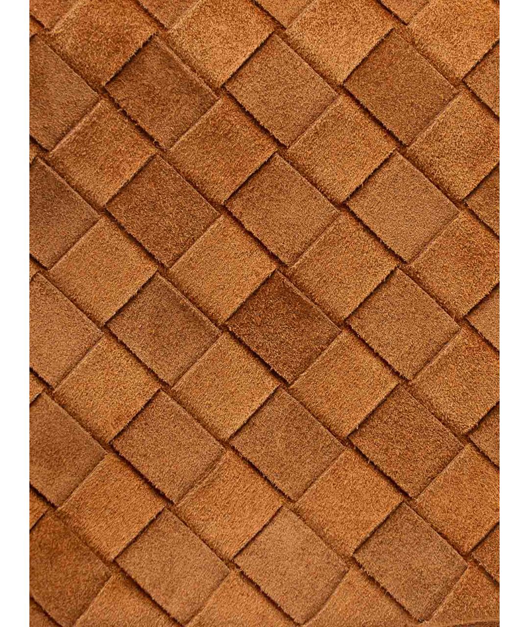 BOTTEGA VENETA Коричневая замшевая сумка тоут, фото 5