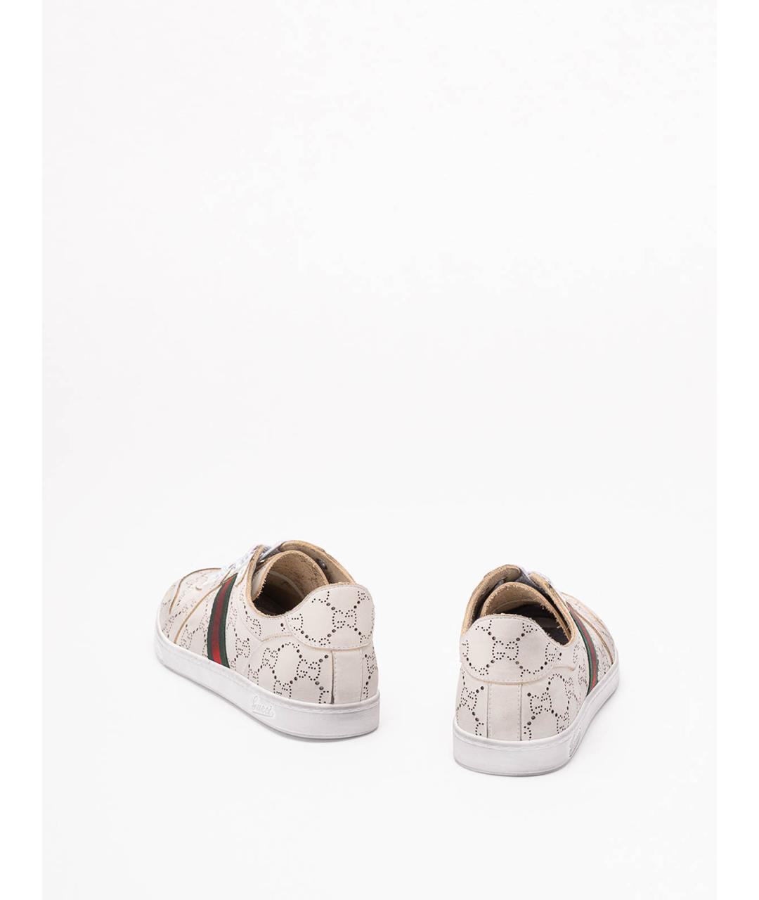 GUCCI Белые кеды, фото 3