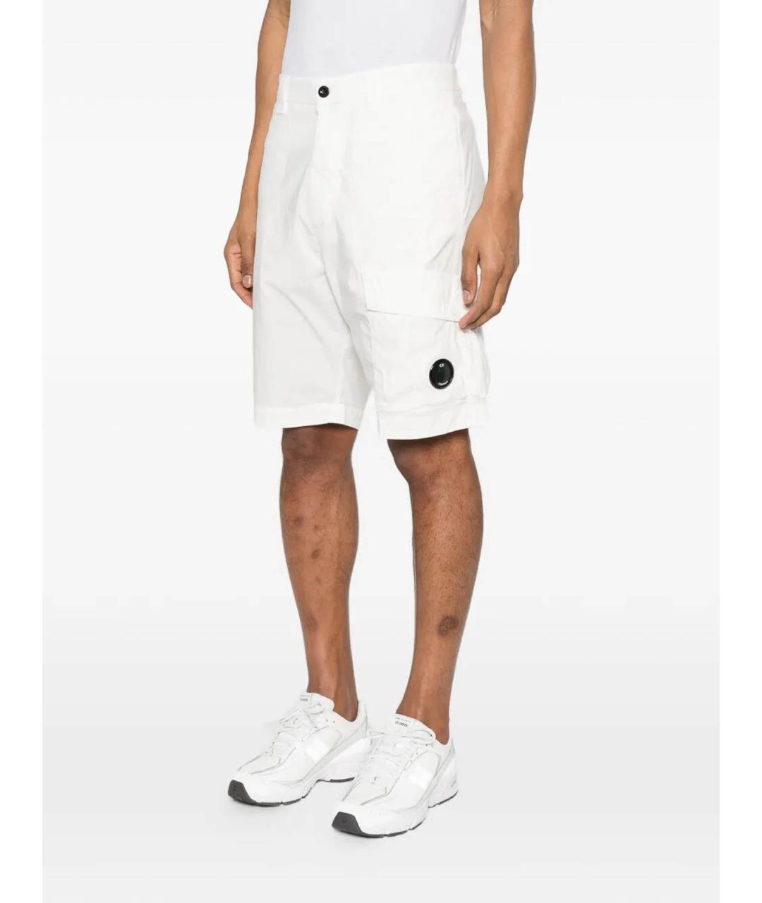 CP COMPANY Белые хлопковые шорты, фото 3