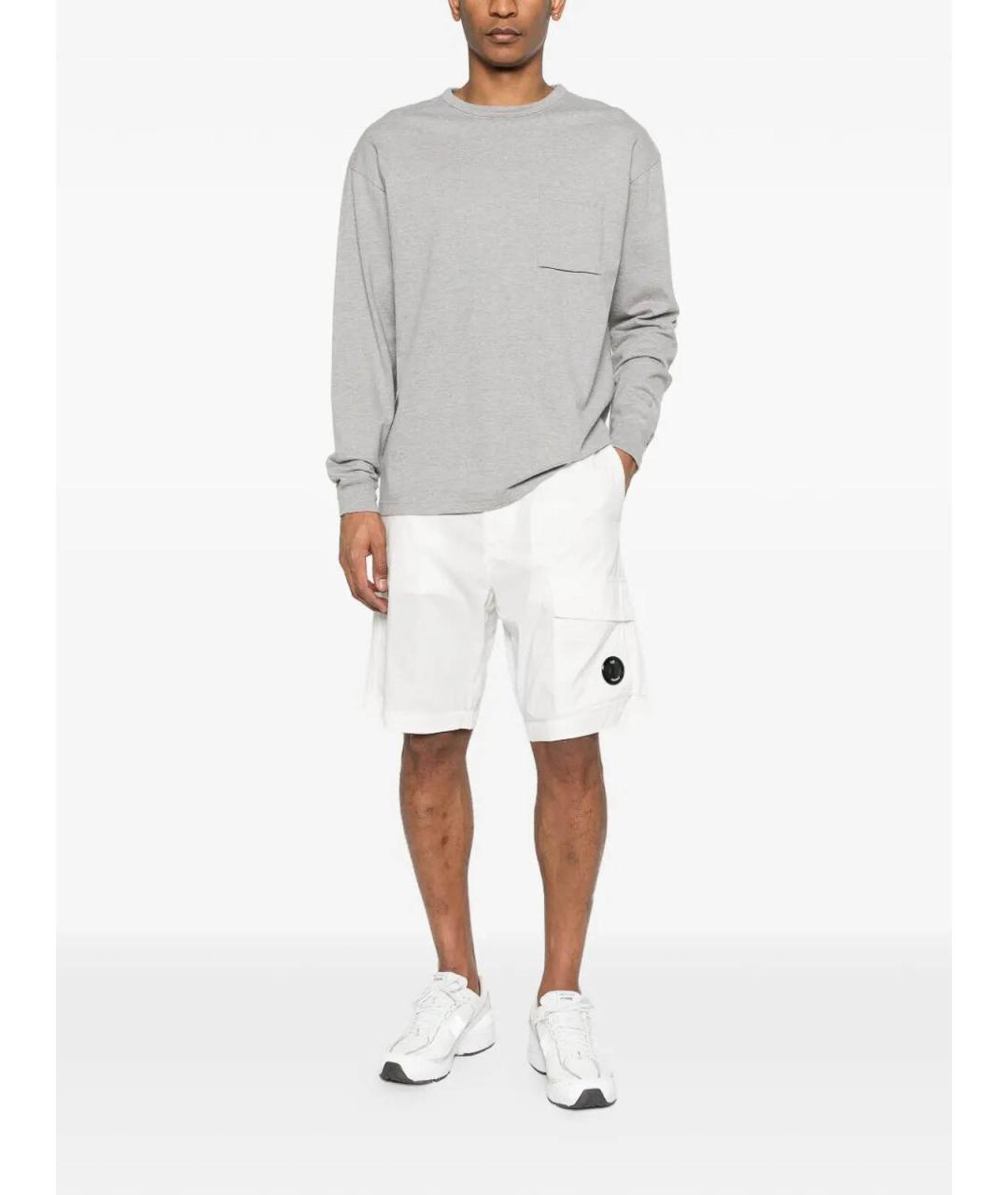 CP COMPANY Белые хлопковые шорты, фото 2
