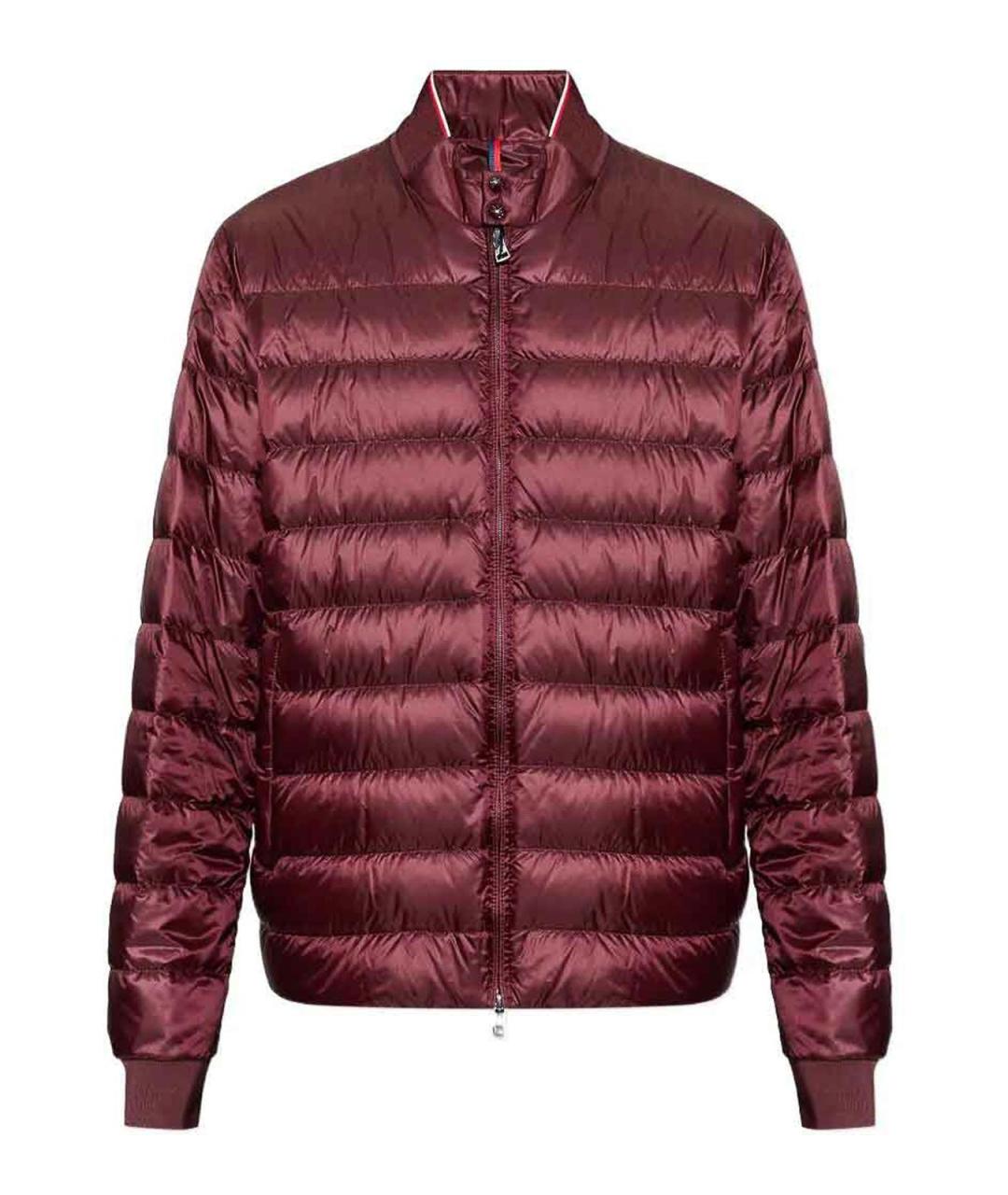 MONCLER Красная полиамидовая куртка, фото 1