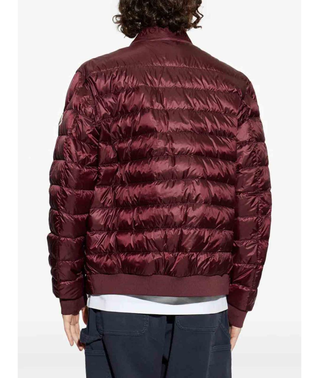 MONCLER Красная полиамидовая куртка, фото 3