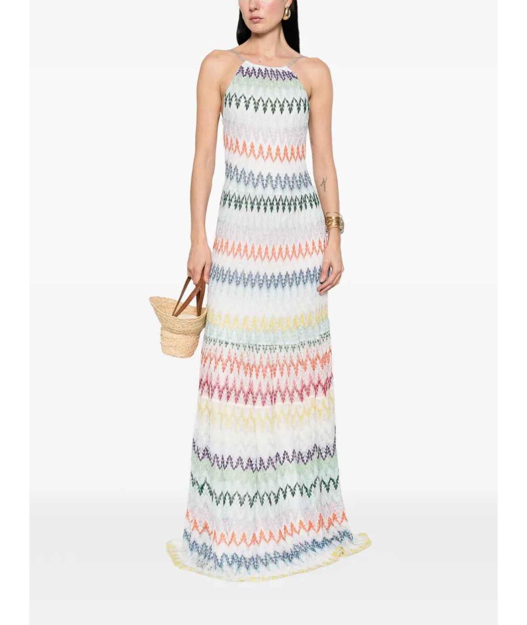 MISSONI Белое вискозное платье, фото 2