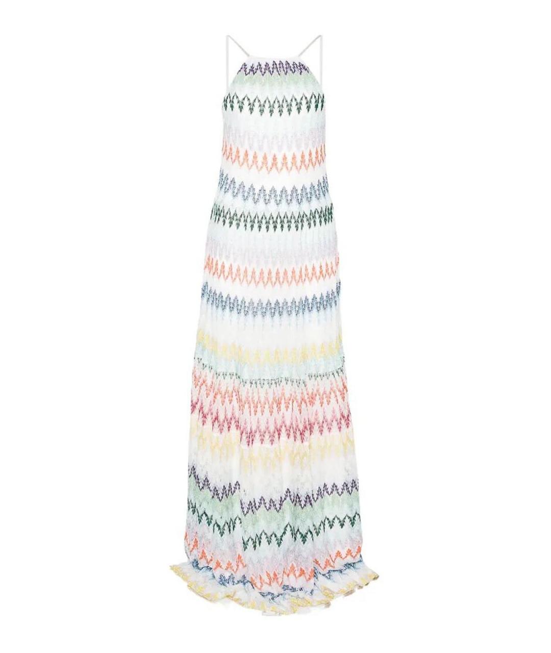 MISSONI Белое вискозное платье, фото 1