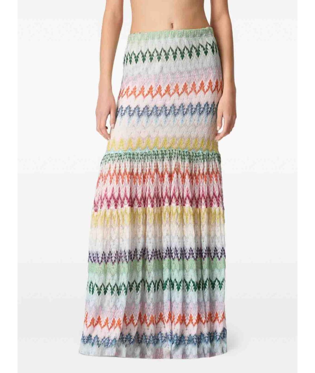 MISSONI Мульти вискозная юбка макси, фото 4