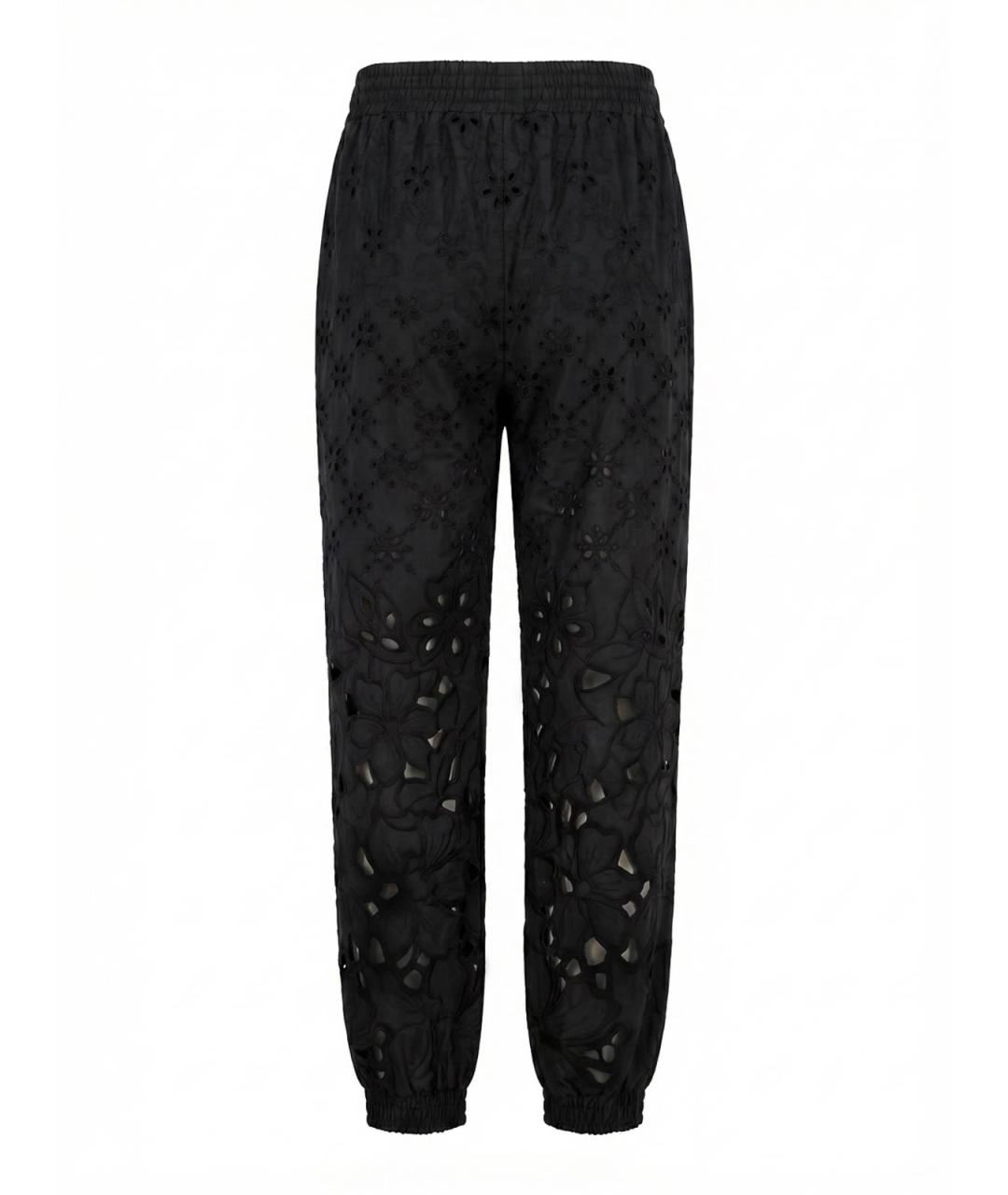 ERMANNO SCERVINO Черные хлопковые спортивные брюки и шорты, фото 2