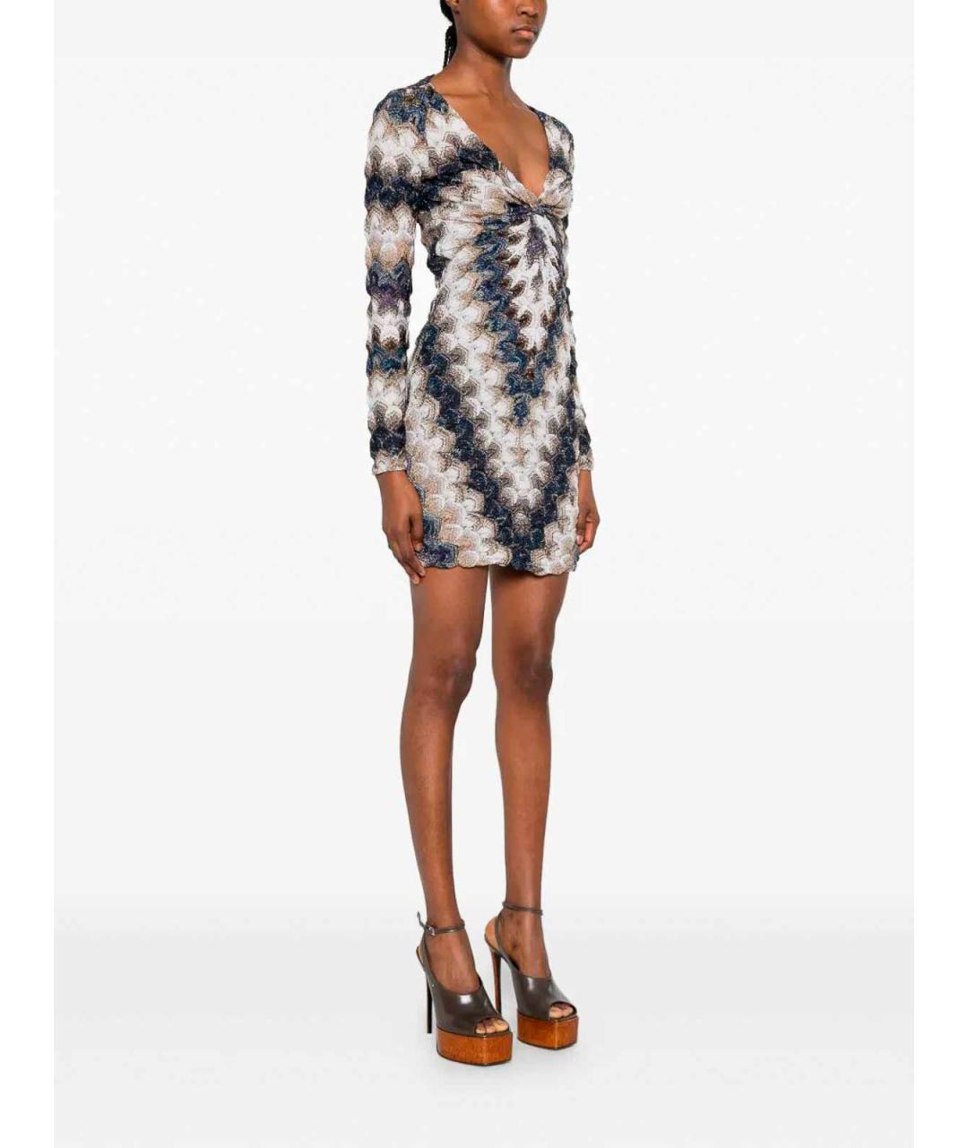 MISSONI Мульти вискозное повседневное платье, фото 3
