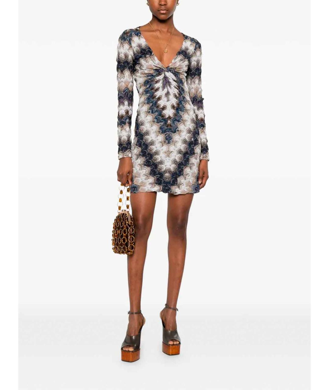 MISSONI Мульти вискозное повседневное платье, фото 2