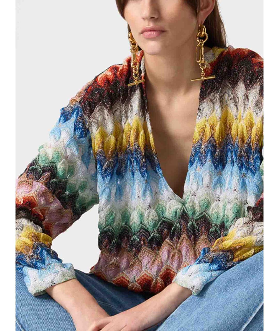 MISSONI Мульти вискозная блузы, фото 5