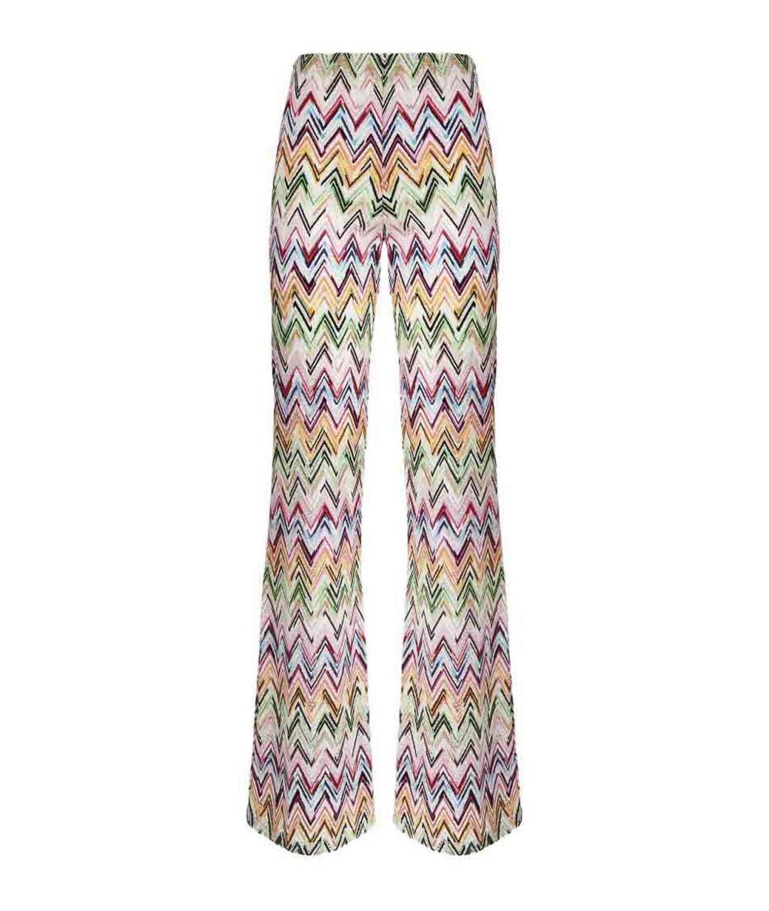 MISSONI Мульти вискозные прямые брюки, фото 1
