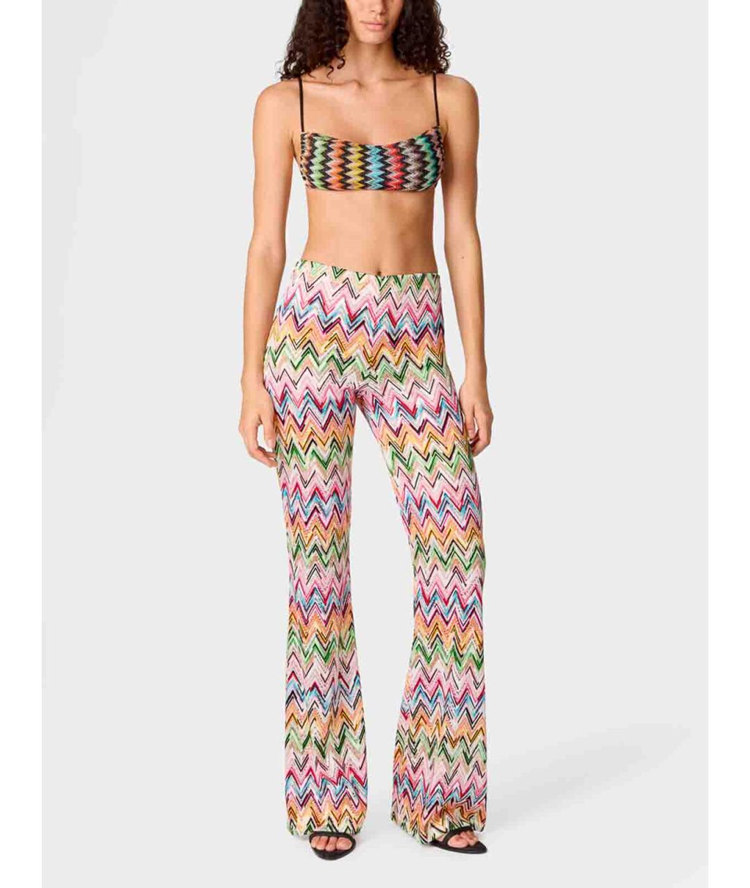 MISSONI Мульти вискозные прямые брюки, фото 3