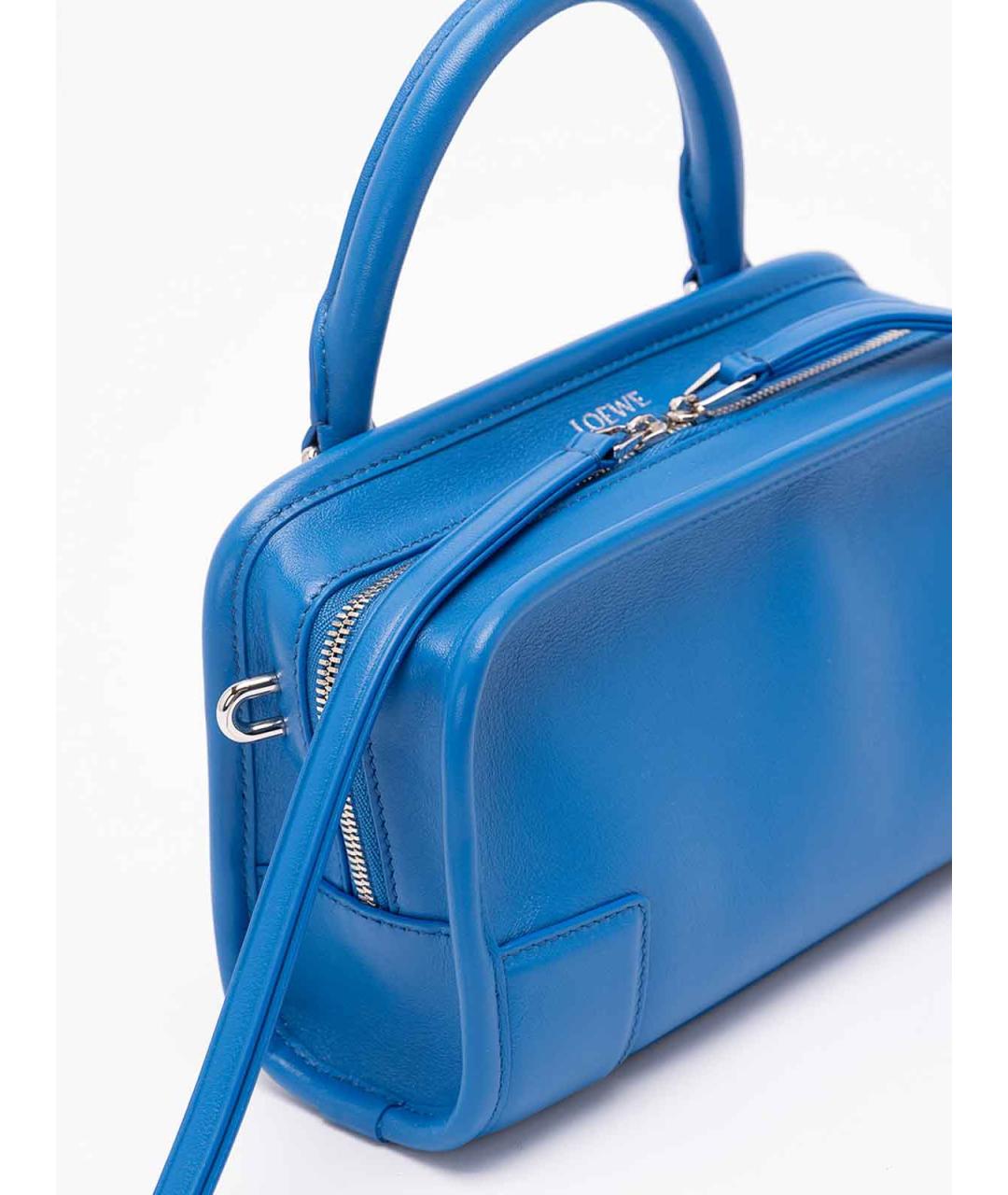 LOEWE Синяя кожаная сумка тоут, фото 4