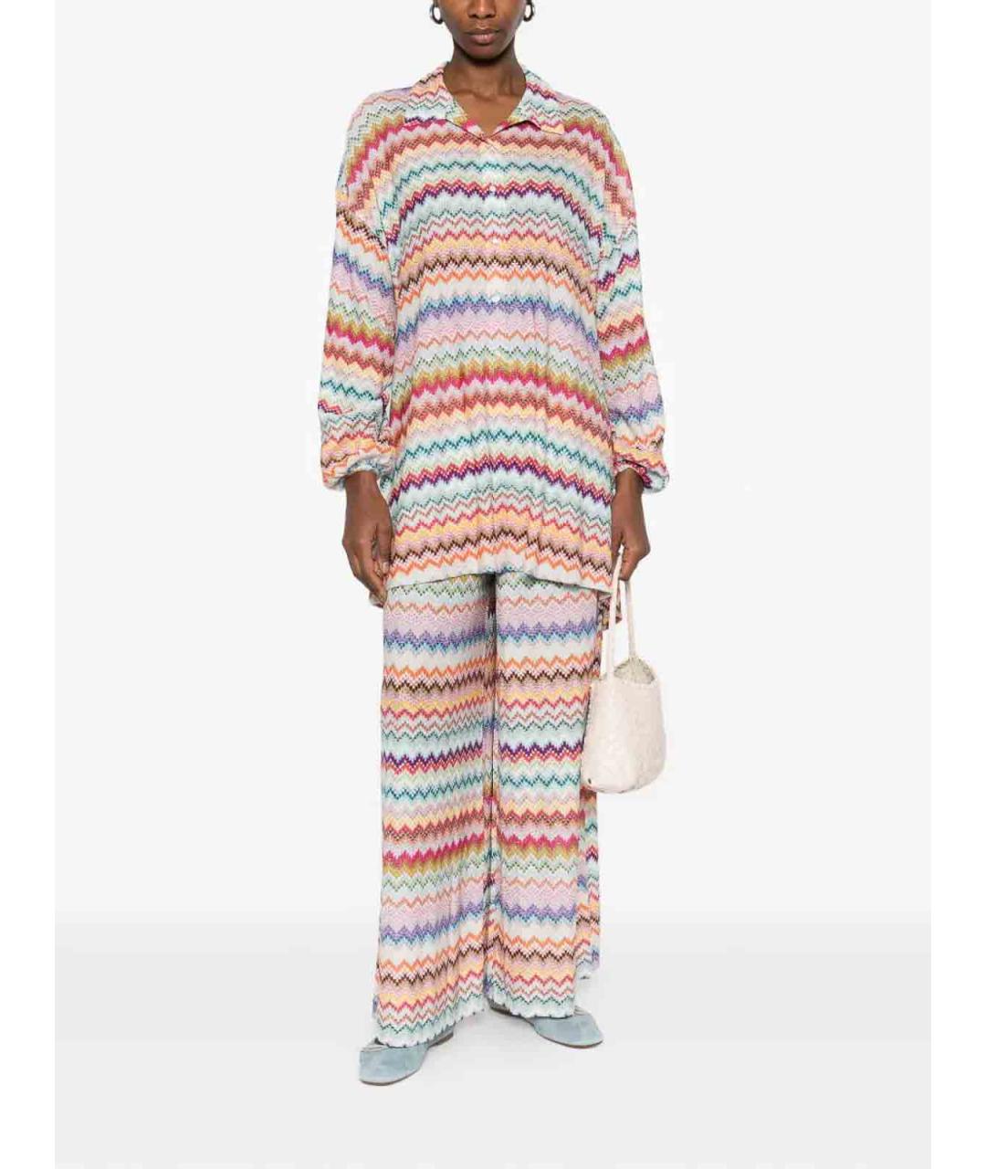MISSONI Мульти вискозные брюки широкие, фото 2