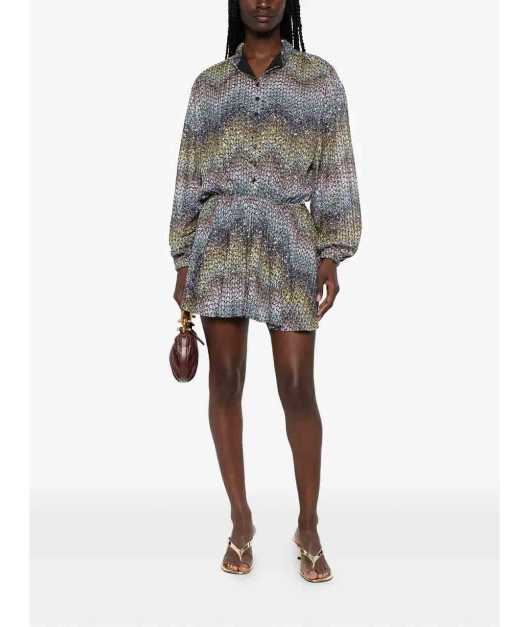 MISSONI Мульти вискозное повседневное платье, фото 2