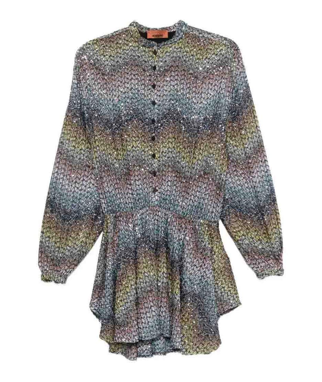 MISSONI Мульти вискозное повседневное платье, фото 1