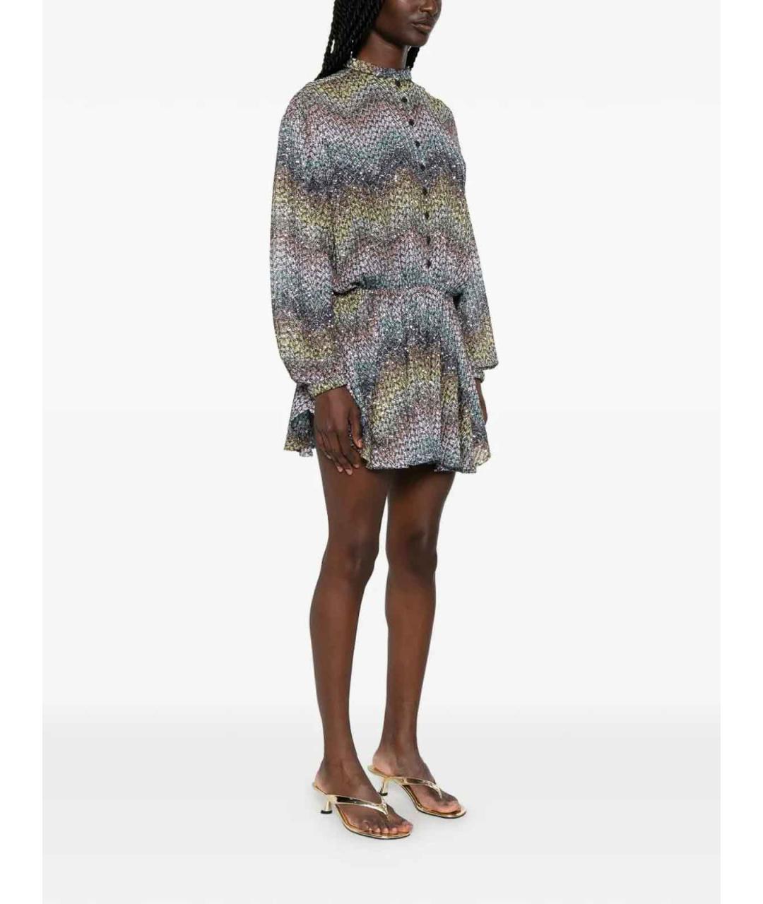 MISSONI Мульти вискозное повседневное платье, фото 3