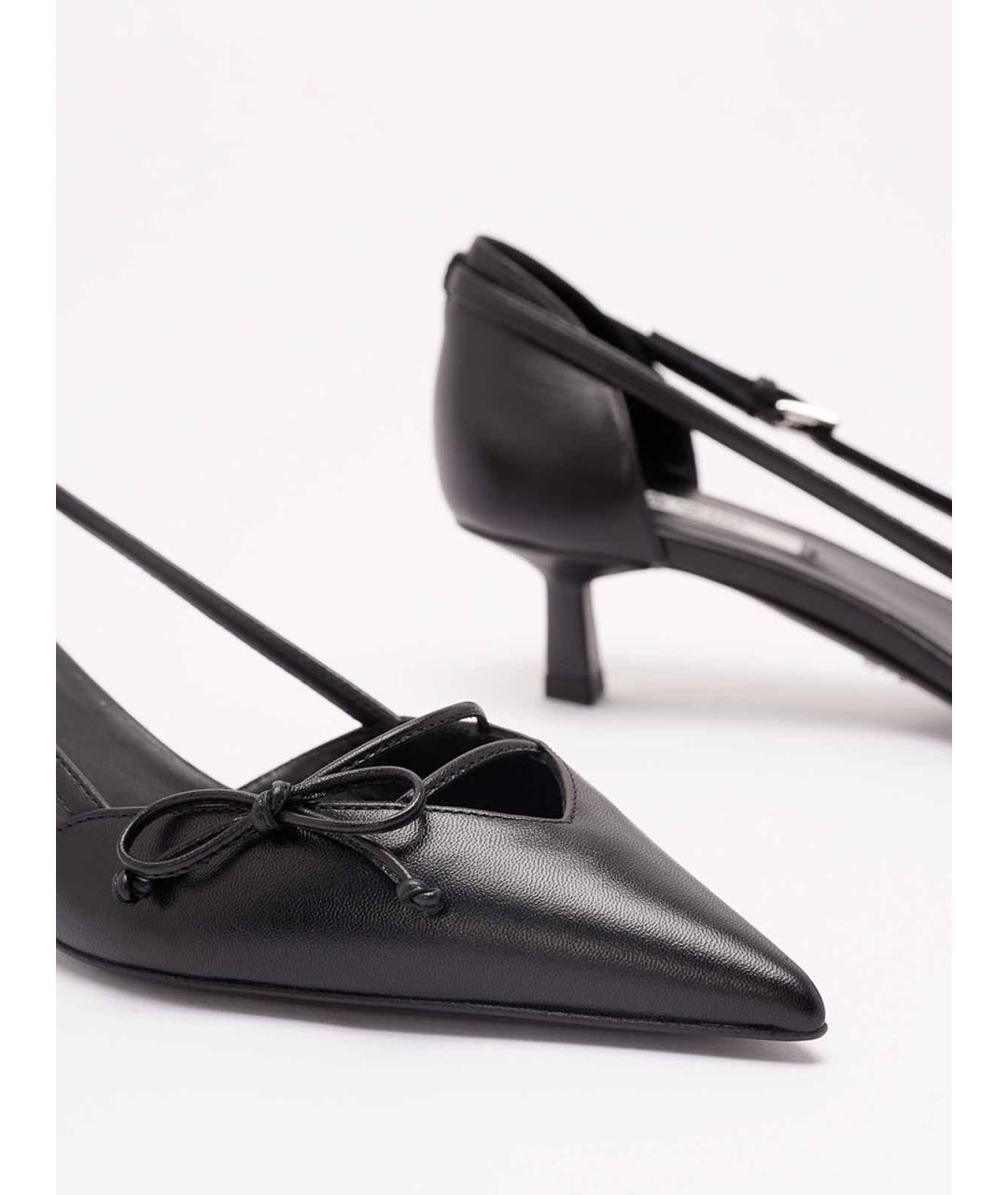 PRADA Черные кожаные туфли, фото 5