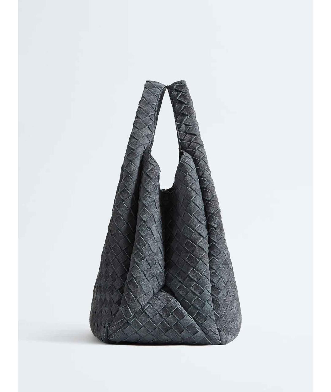 BOTTEGA VENETA Голубая замшевая сумка тоут, фото 2