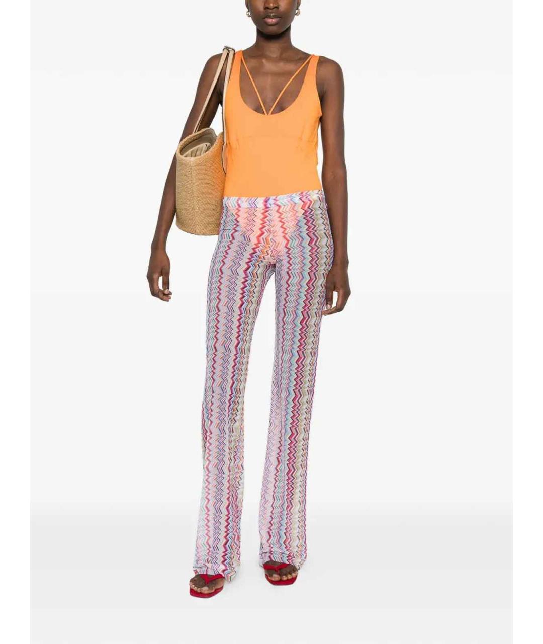 MISSONI Мульти вискозные прямые брюки, фото 2