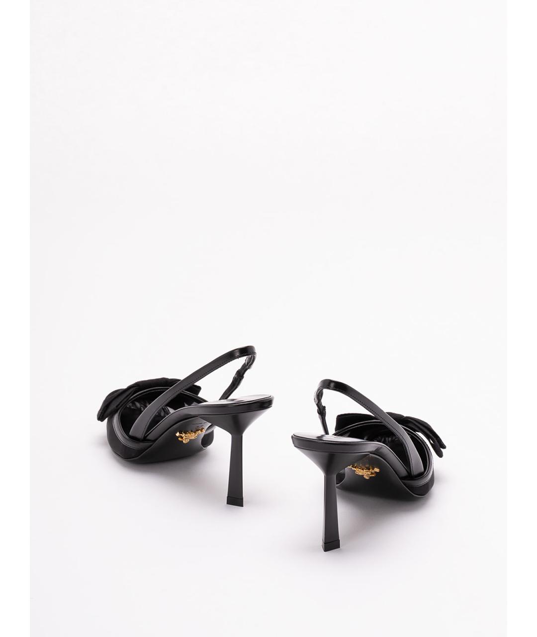 PRADA Черные синтетические туфли, фото 3