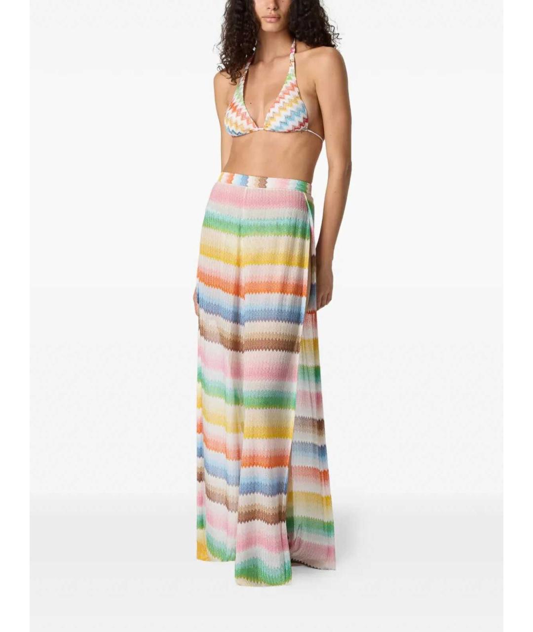 MISSONI Мульти полиамидовые брюки широкие, фото 2