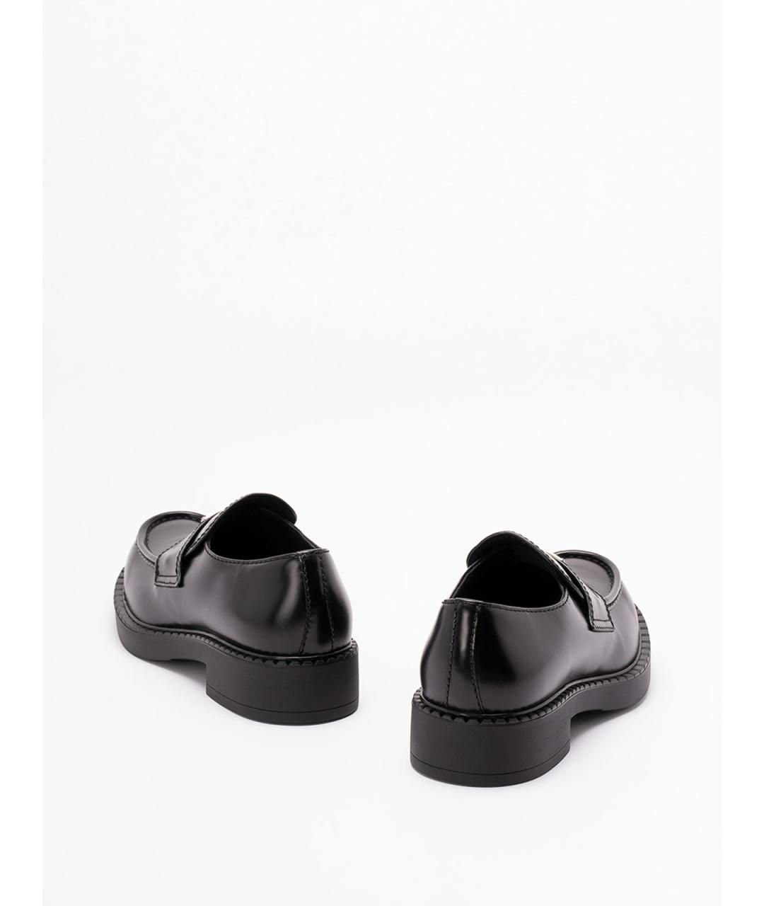 PRADA Черные кожаные лоферы, фото 3