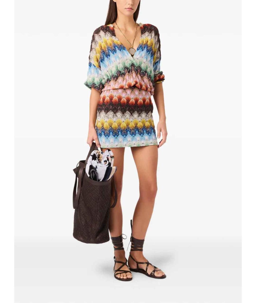 MISSONI Мульти вискозная юбка мини, фото 2